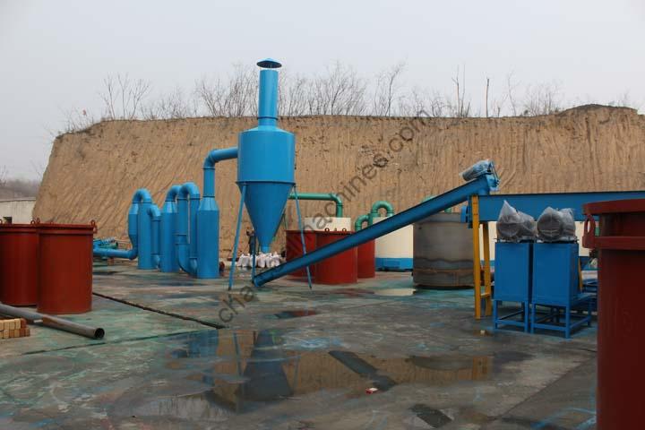 whole set of straw charcoal processing machines