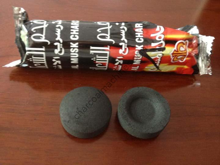 Shisha charcoal finished products