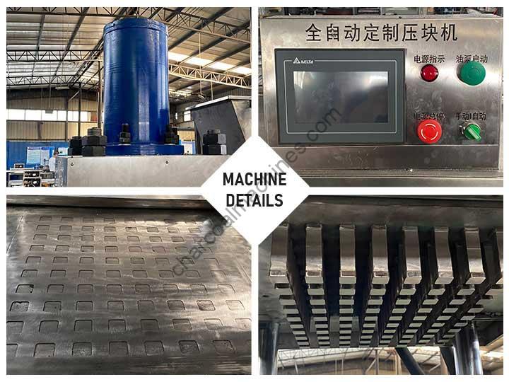 structure of the hookah charcoal punching machine