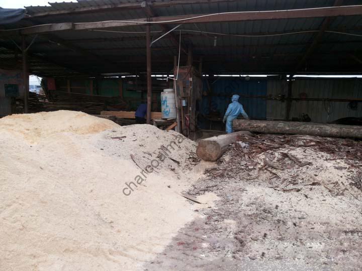 sawdust production site