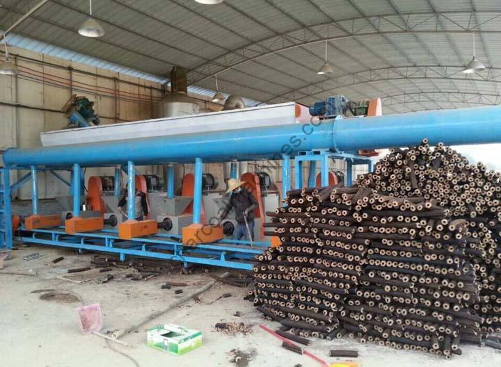 semi-automatic charcoal production line
