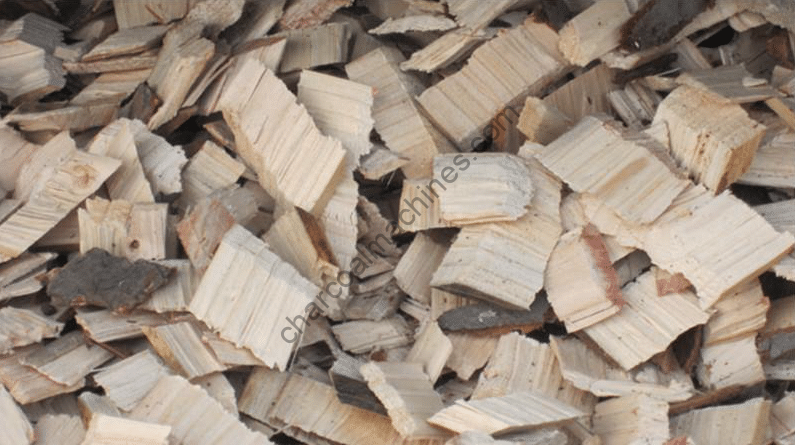 wood chips made by the electric wood slicer machine