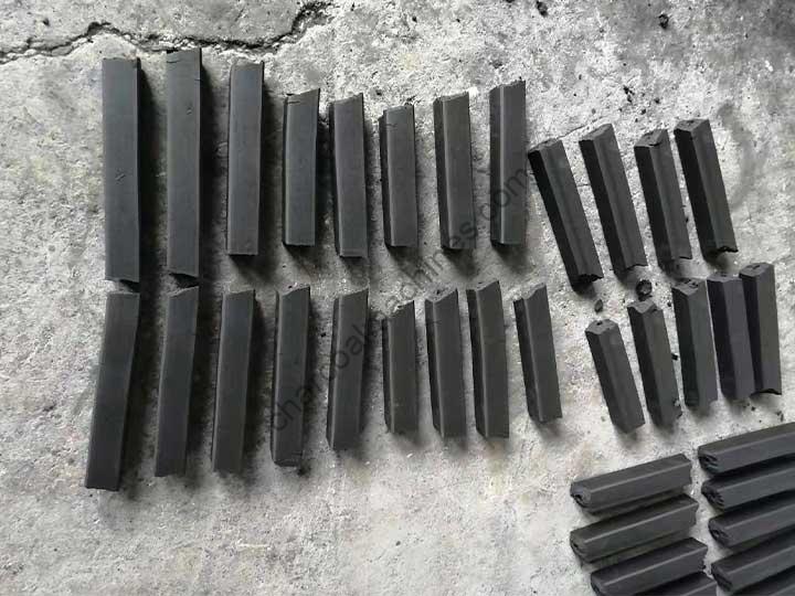 uniform briquettes made by charcoal briquettes machine for sale