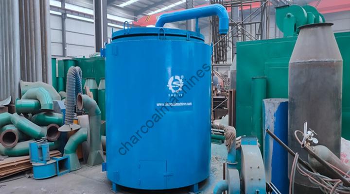 hoisting carbonization furnace for shipping to Italy