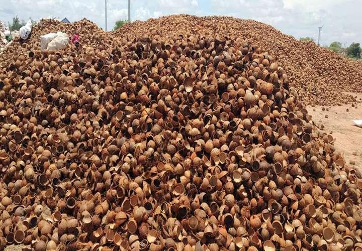 coconut shell charcoal processing plant in Indonesia