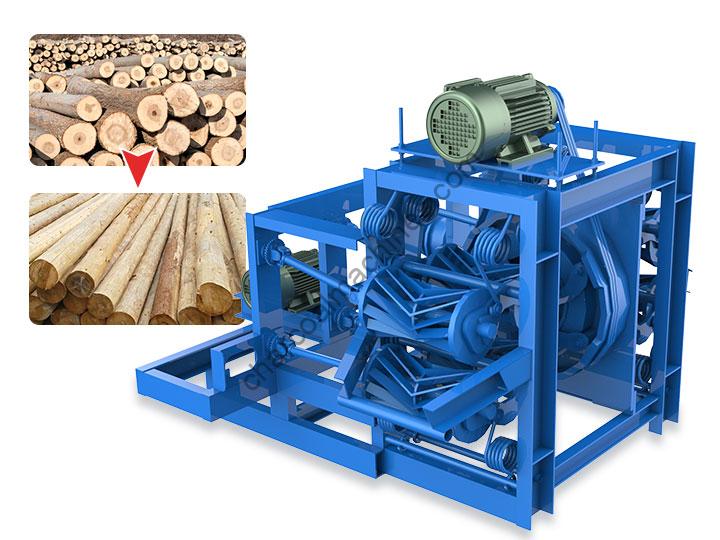 Wood Debarker Machine | Log Flaking Machine