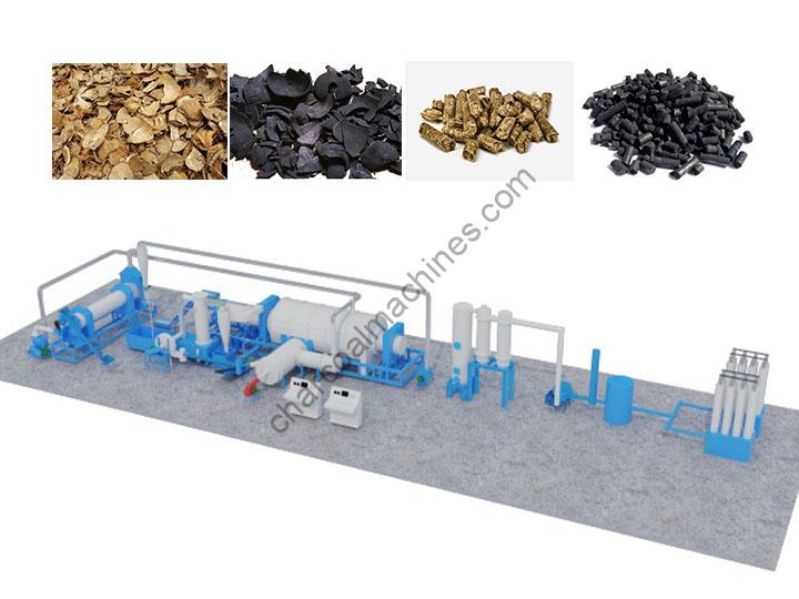 Latest Charcoal Making Machine to Make Biocharcoal