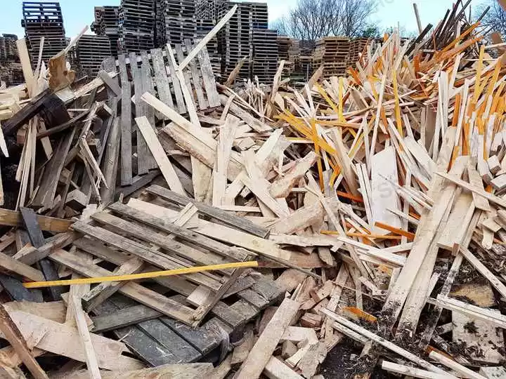 wood wastes for recycling