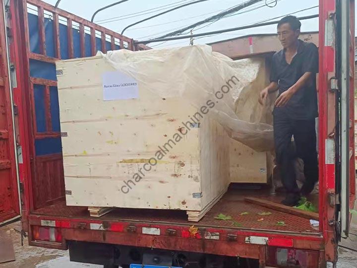 Shipment of briquette machine for Kenya