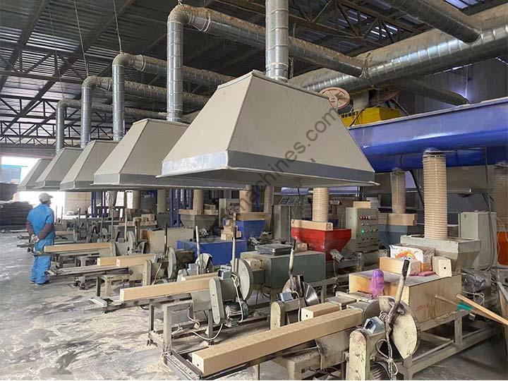 Large Wood Block Processing Plant