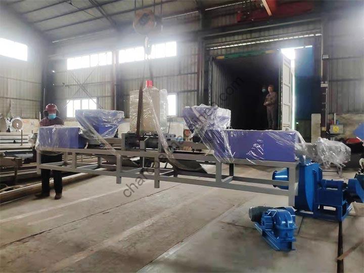 wood chip block machine for Indonesia