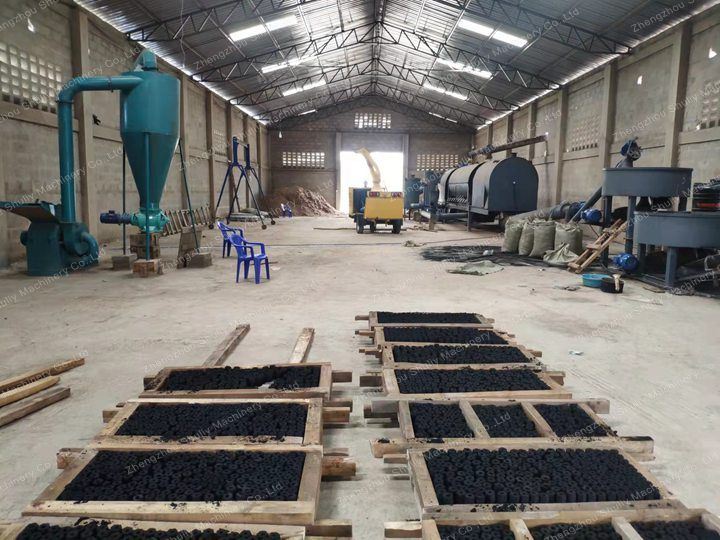 briquette charcoal production effect