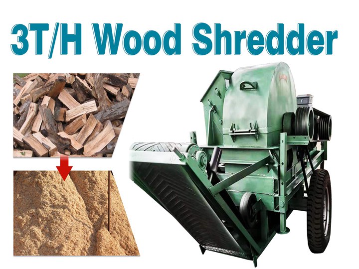 large wood shredder