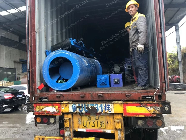 pallet block machines loading for delivery