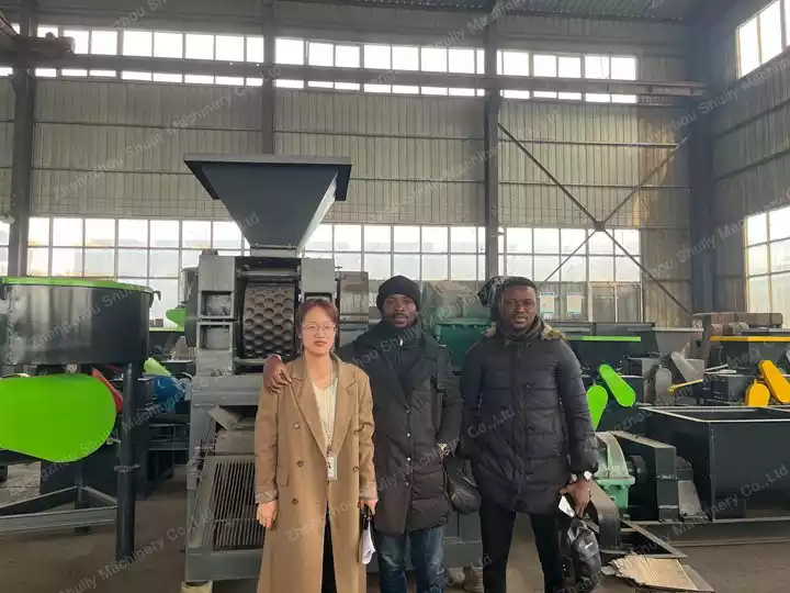 Ghana customer visit for charcoal machines