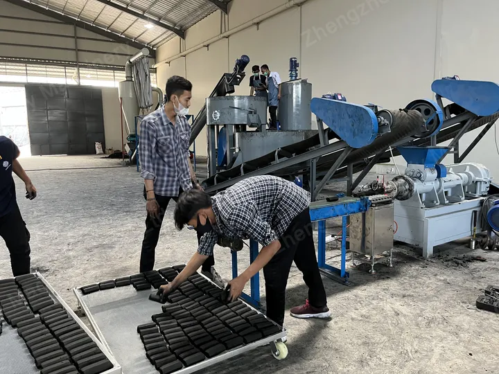 इंडोनेशिया में briquette चारकोल उत्पादन