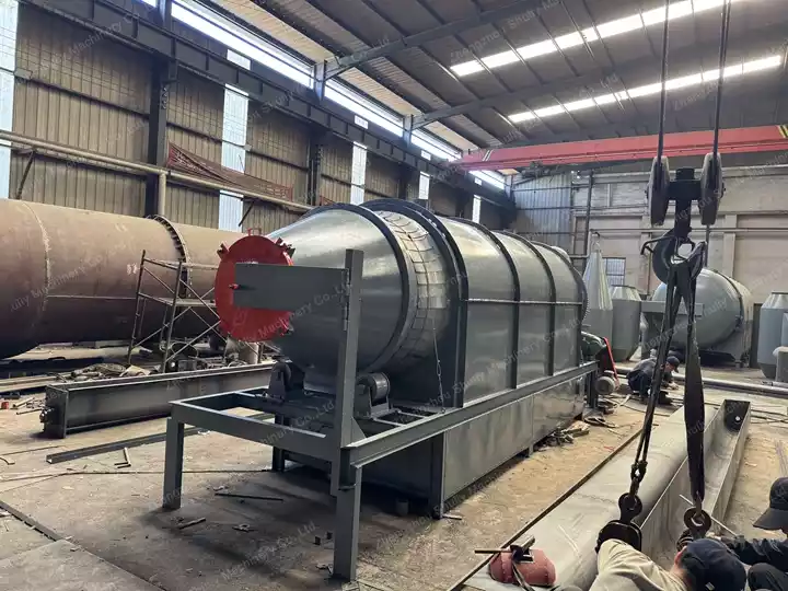 wood carbonization furnace in Shuliy factory
